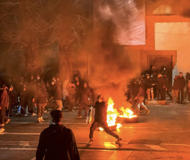 Street demonstrations in Iran